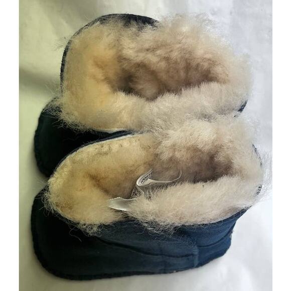 UGG AUSTRALIA TODDLER BOOTS SZ. 0/1 Blue Baby UGG Boots Velcro - Picture 5 of 10